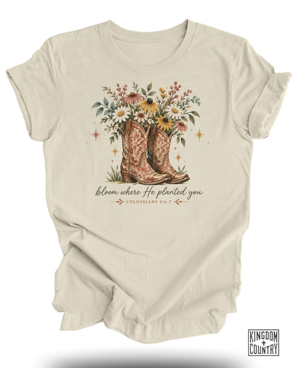 Bloom Where He Planted You T-Shirt