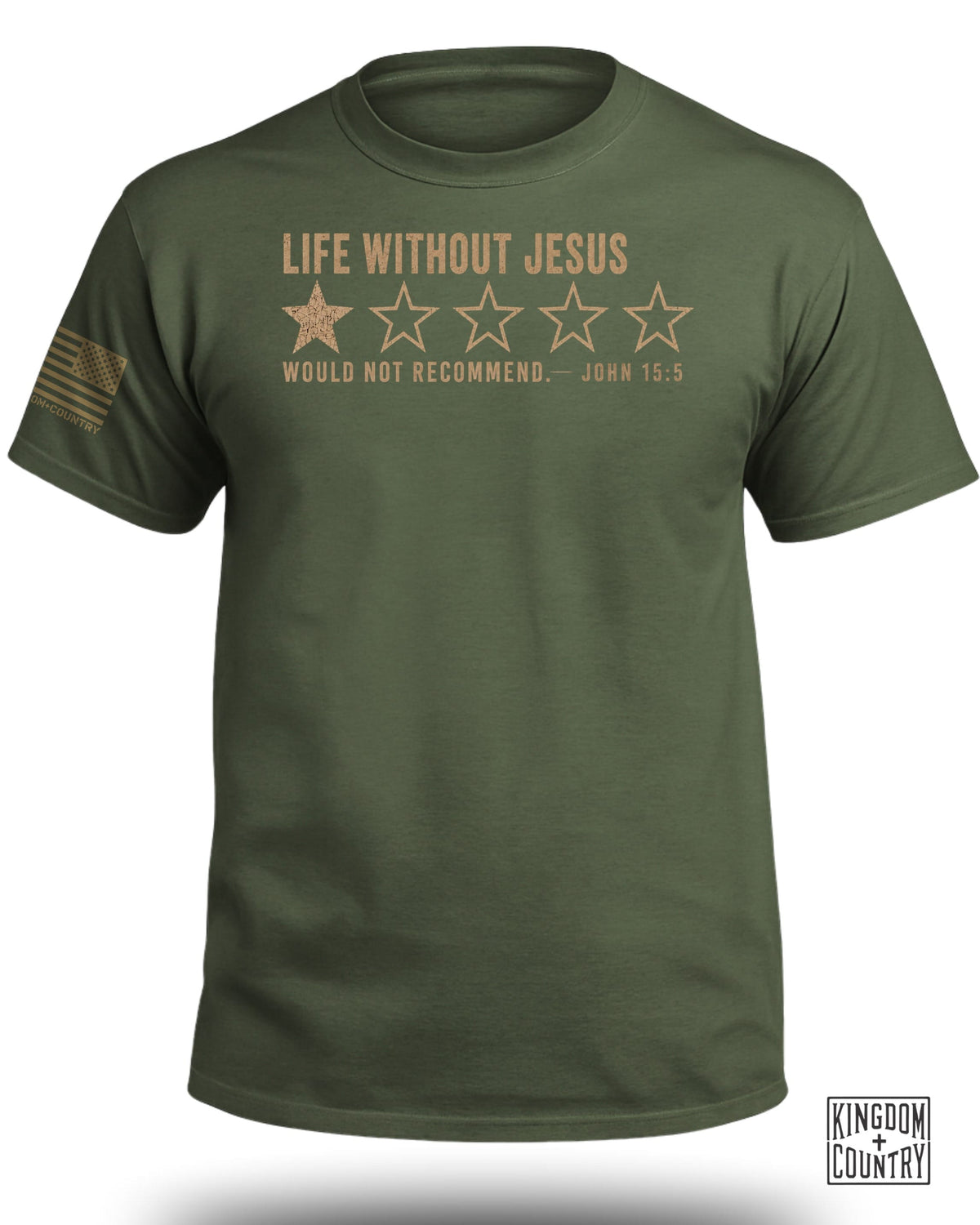 Life Without Jesus 1 Star Review T-Shirt