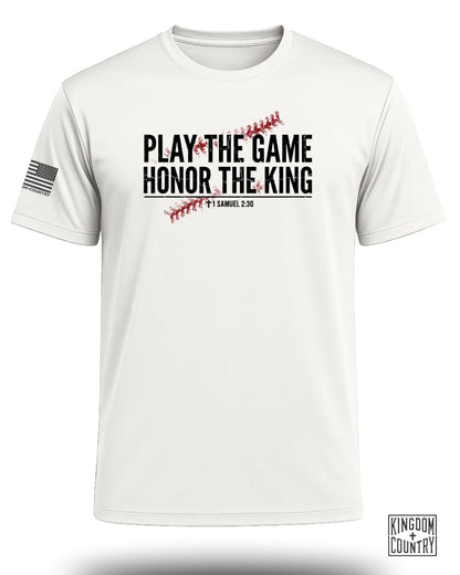 Play The Game Faith Baseball Performance Shirt
