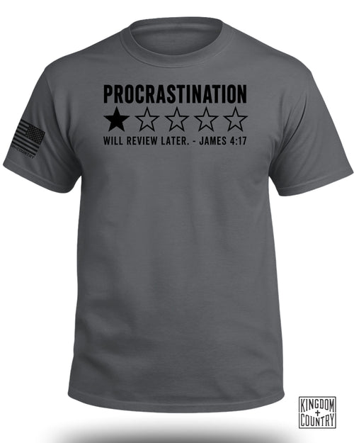 Procrastination 1 Star Rating T-Shirt