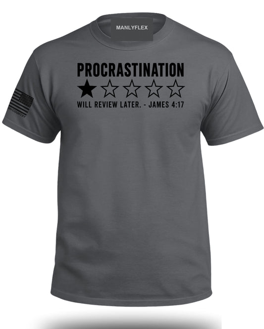 Procrastination 1 Star Rating T-Shirt