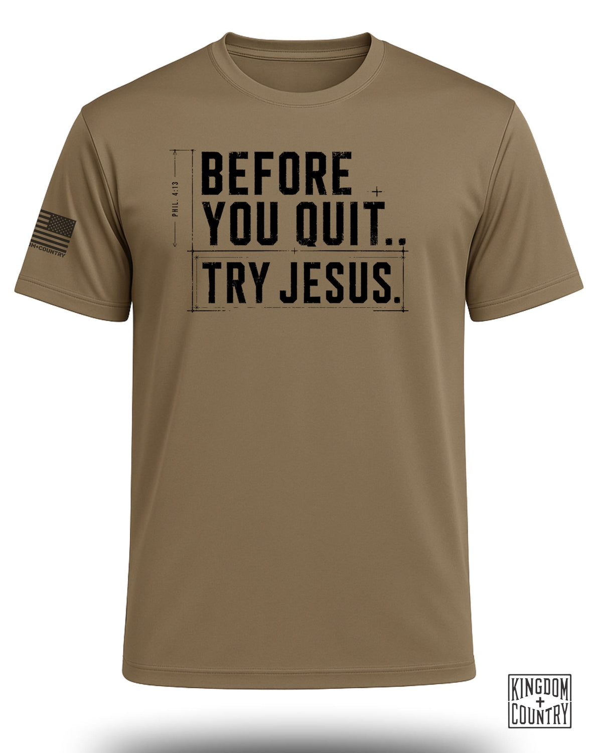 Try Jesus Blueprint Performance Shirt