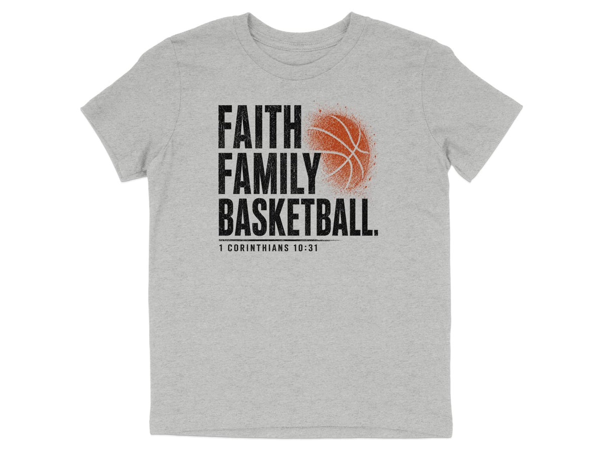Faith Family Basketball Youth T-Shirt