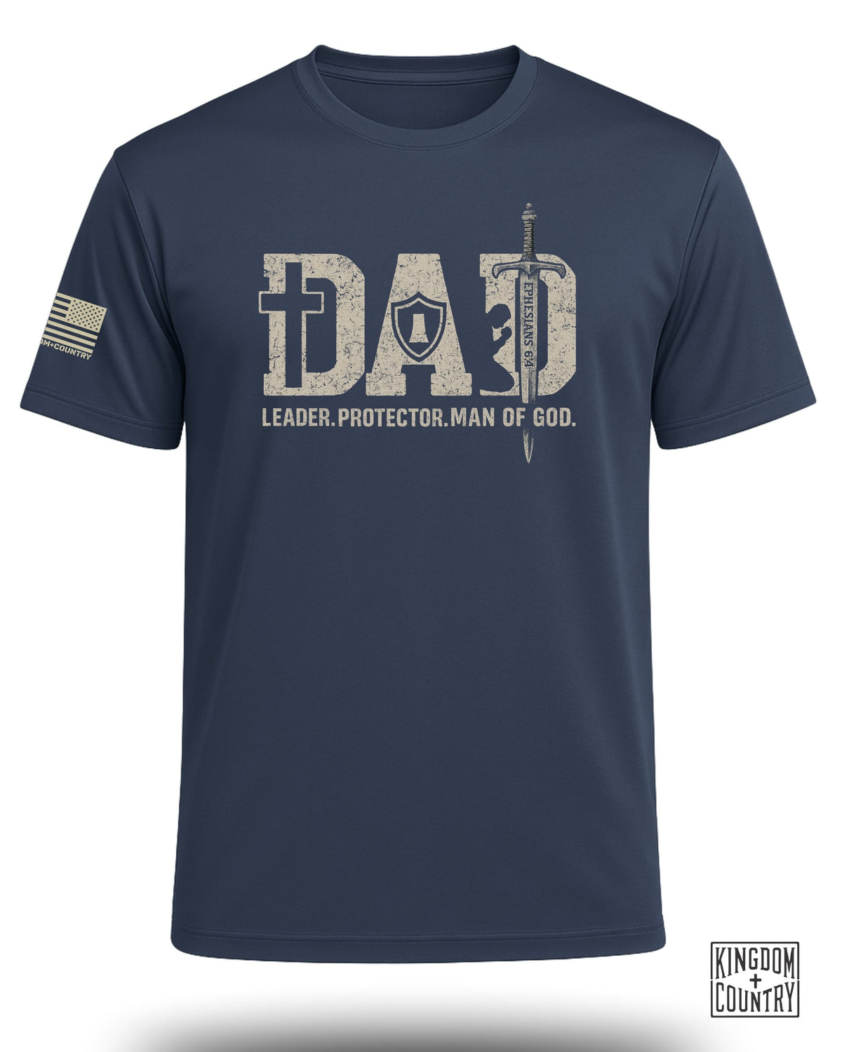 Dad: Leader, Protector, Man of God Performance Shirt