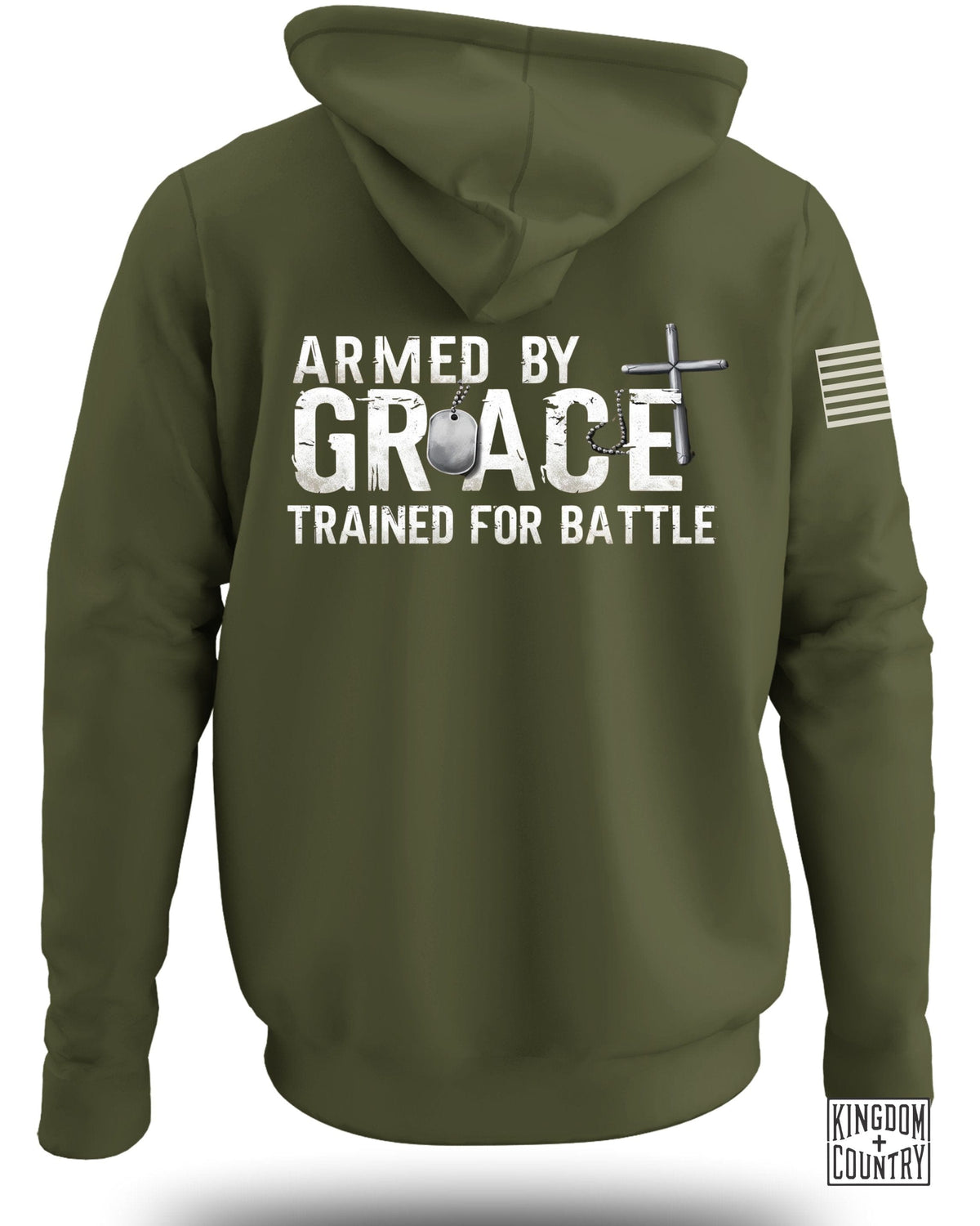 Armed By Grace Trained For Battle Hoodie