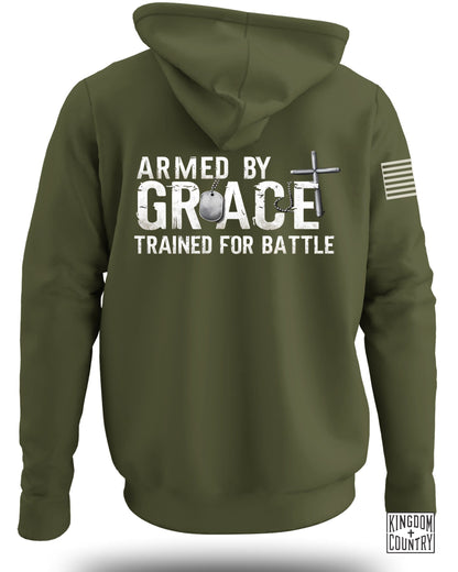 Armed By Grace Trained For Battle Hoodie