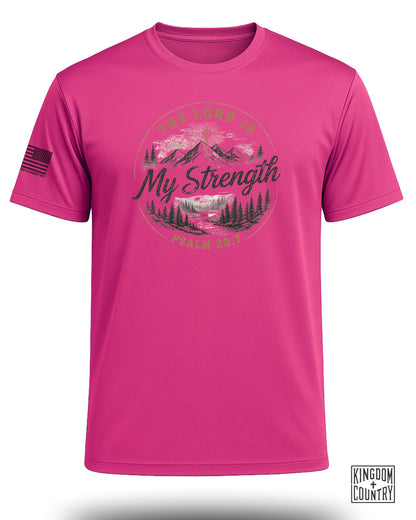 Lord Is My Strength Mountain Performance Shirt