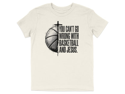 Basketball And Jesus Youth T-Shirt