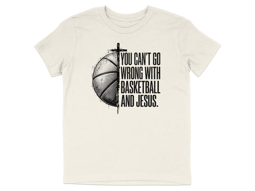 Basketball And Jesus Youth T-Shirt
