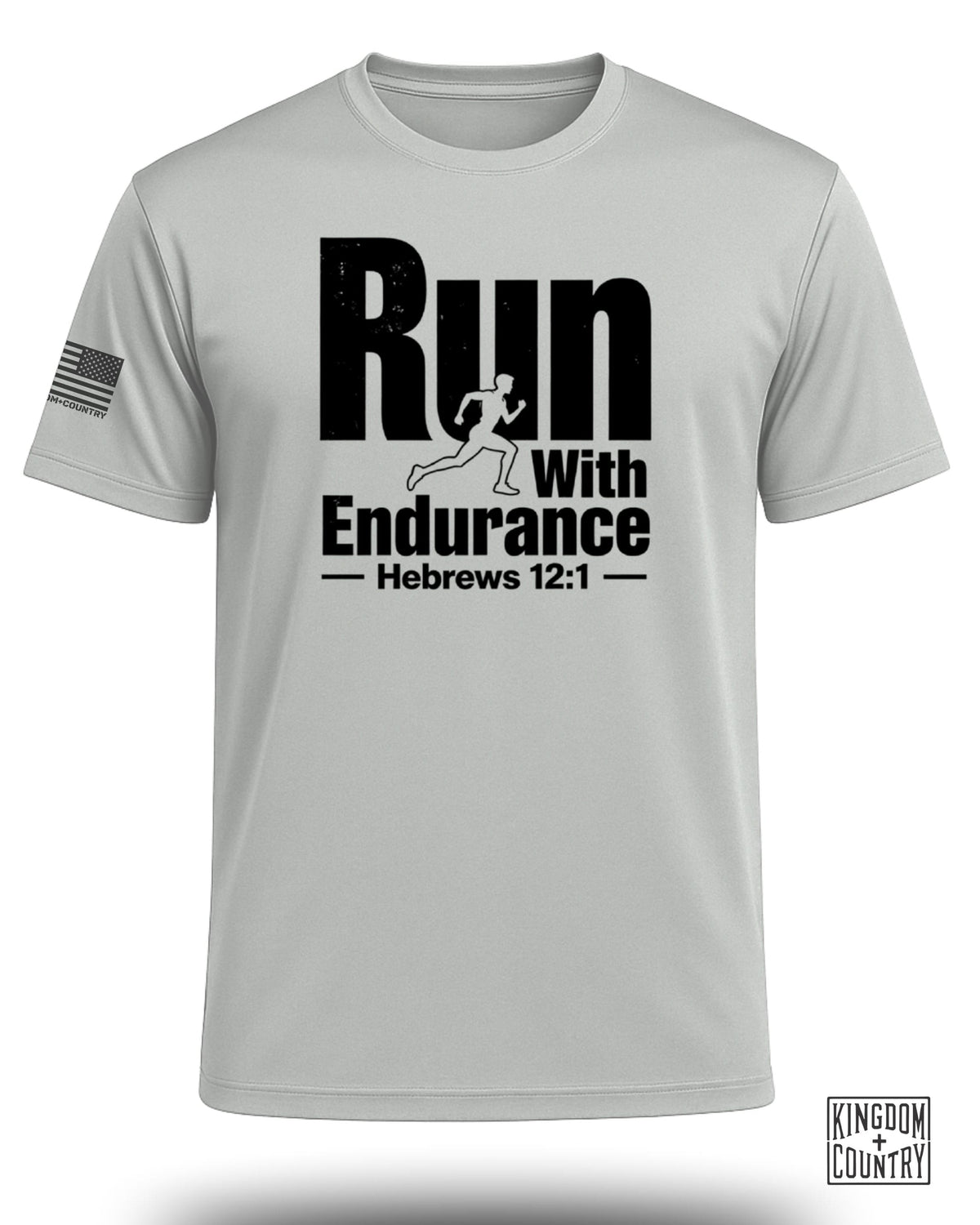 Run With Endurance Hebrews 12:1 Performance Shirt