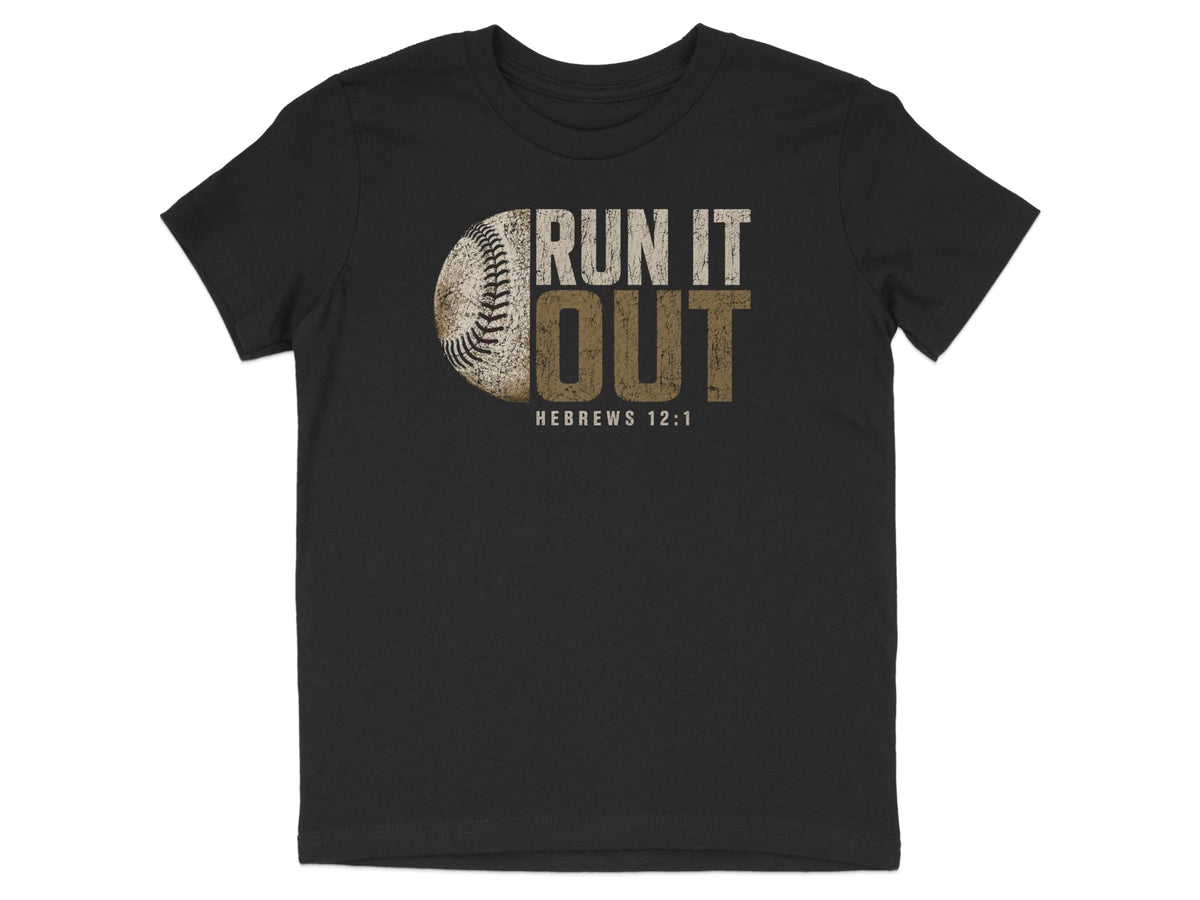 Run It Out Baseball Youth T-Shirt