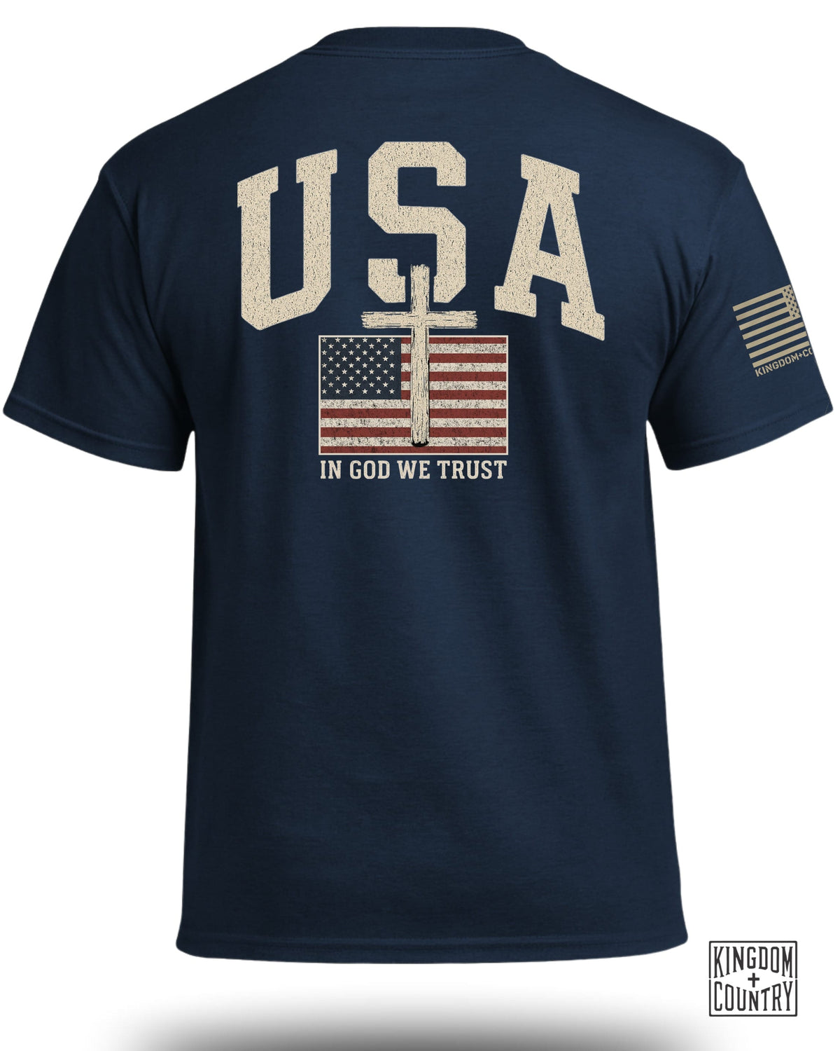 USA Flag Cross Patriotic T-Shirt