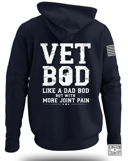 Vet Bod Like Dad Bod Hoodie (Back)
