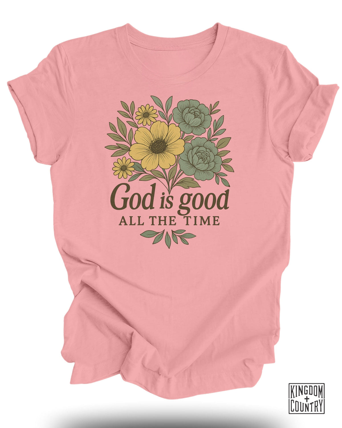God Is Good Floral T-Shirt