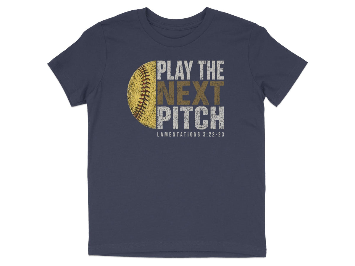 Play The Next Pitch Softball Youth T-Shirt