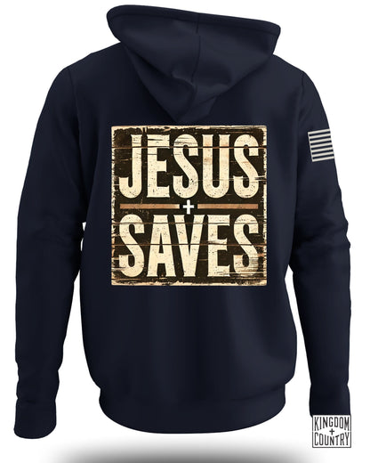 Jesus Saves Graphic Hoodie