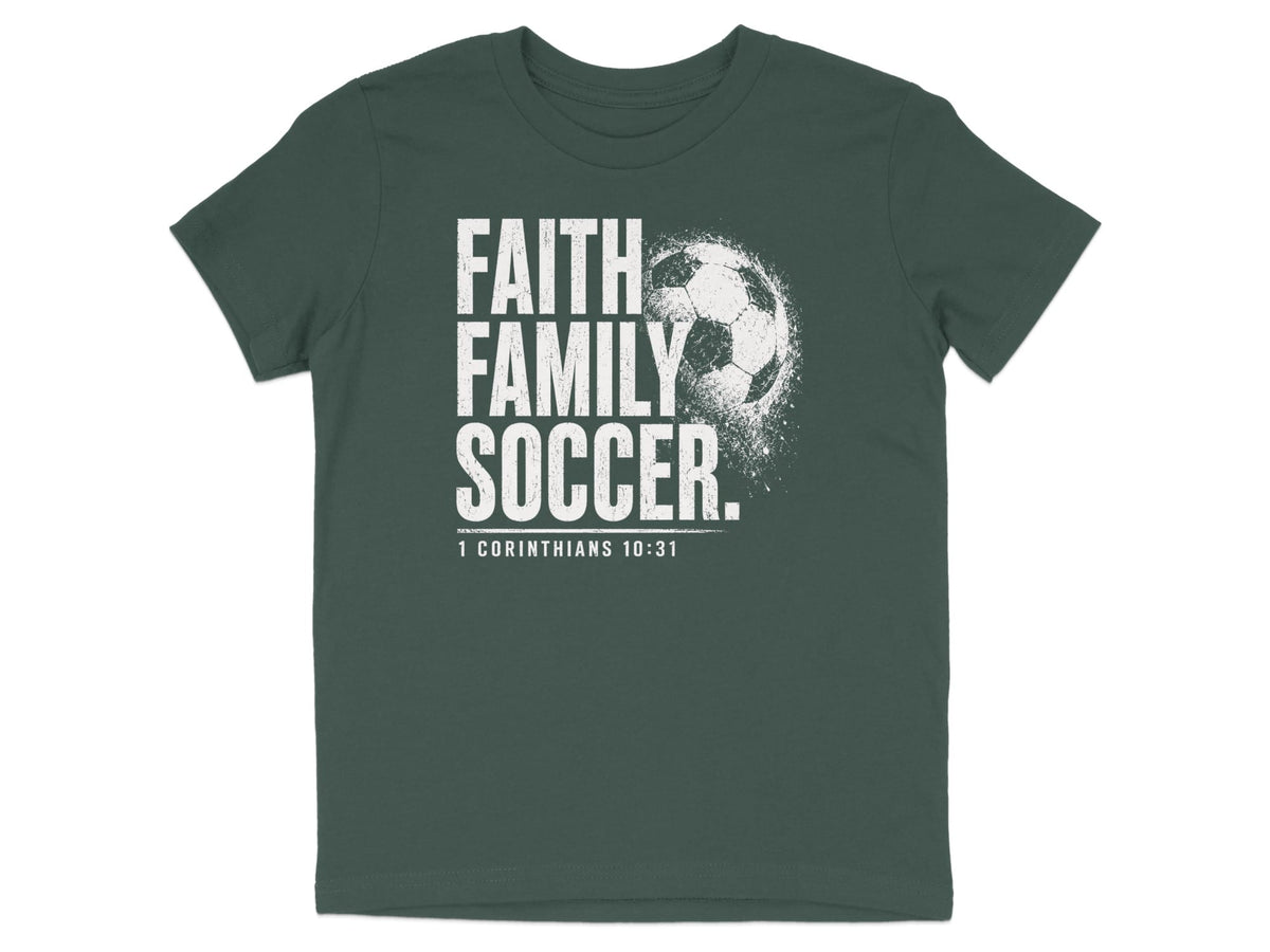 Faith Family Soccer Youth T-Shirt