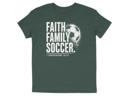 Faith Family Soccer Youth T-Shirt