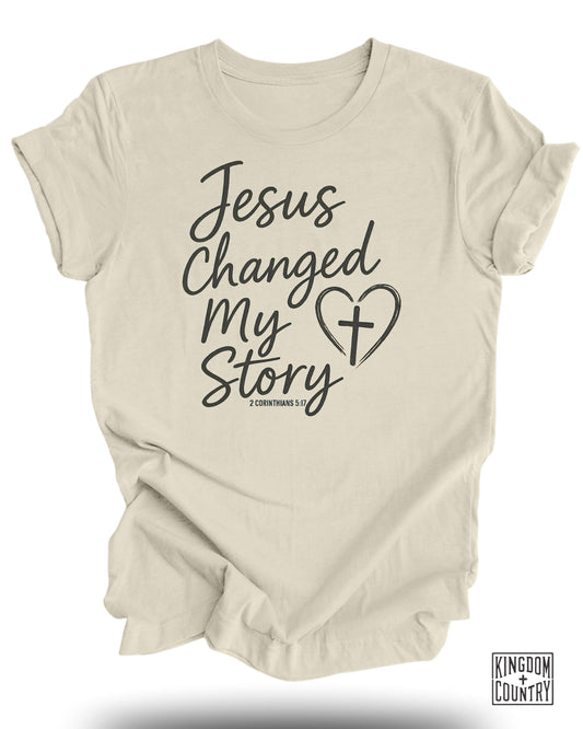 Jesus Changed My Story T-Shirt