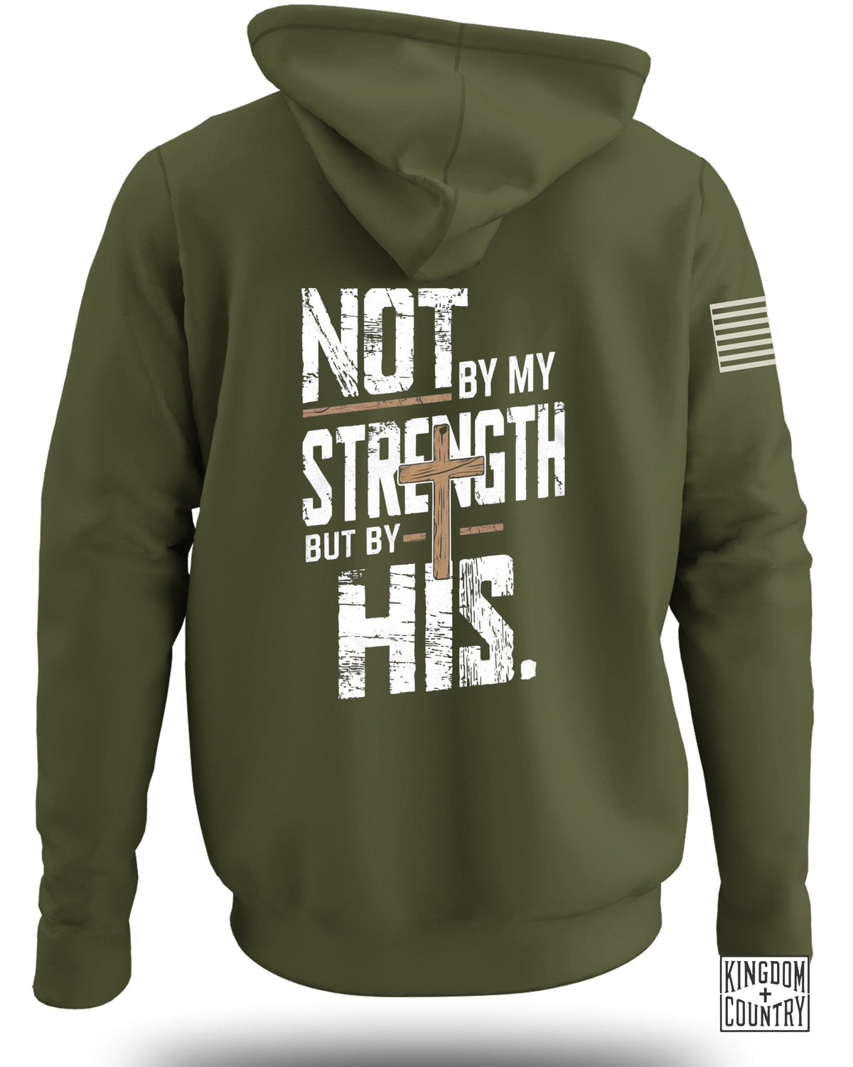Not by My Strength Graphic Hoodie