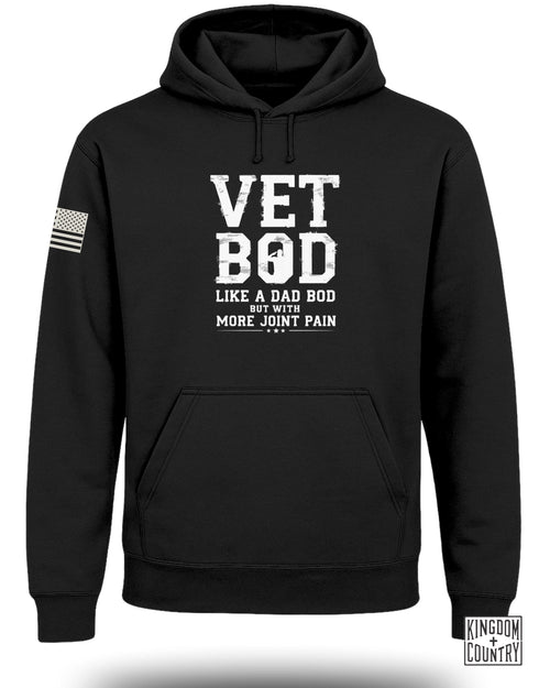 Vet Bod Like Dad Bod Hoodie (Front)