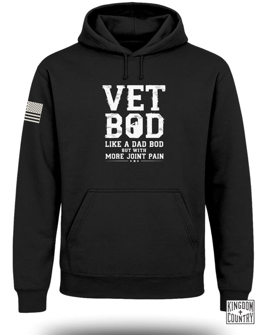 Vet Bod Like Dad Bod Hoodie (Front)