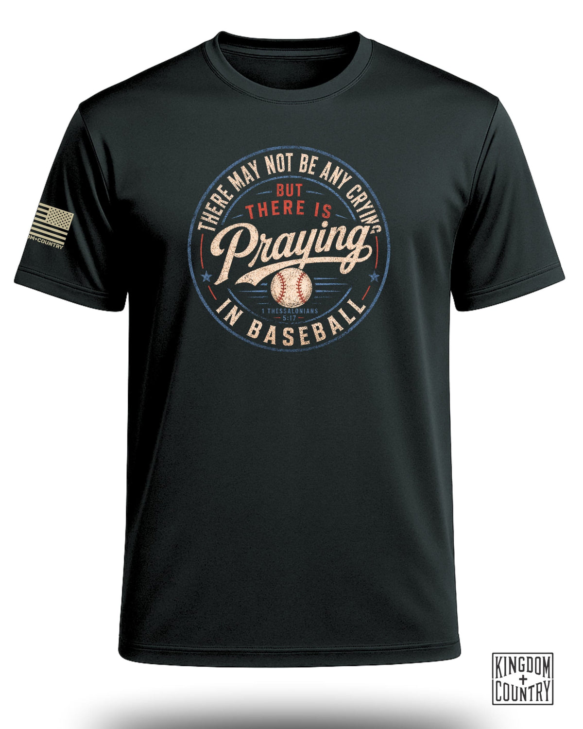 Praying in Baseball Performance Shirt