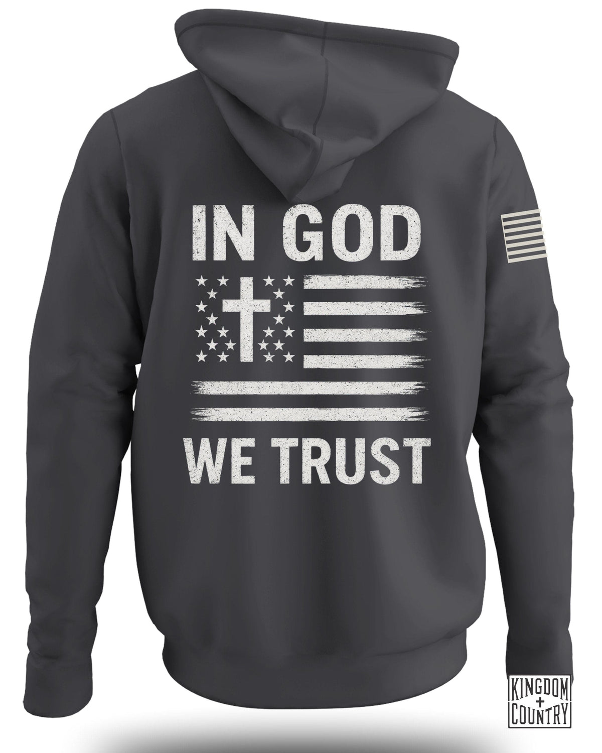 In God We Trust American Flag Hoodie