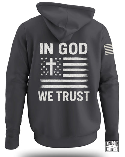 In God We Trust American Flag Hoodie