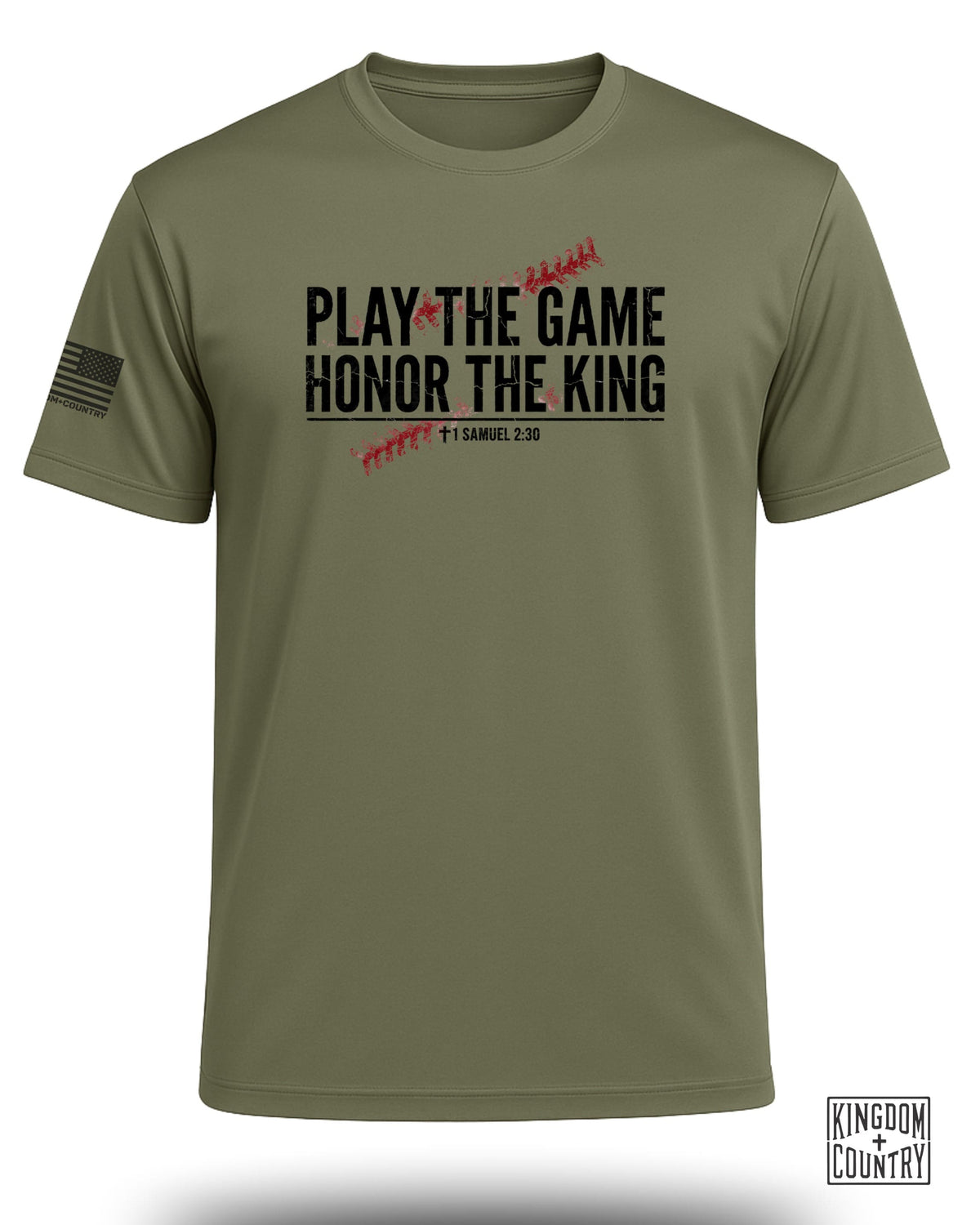Play The Game Faith Baseball Performance Shirt