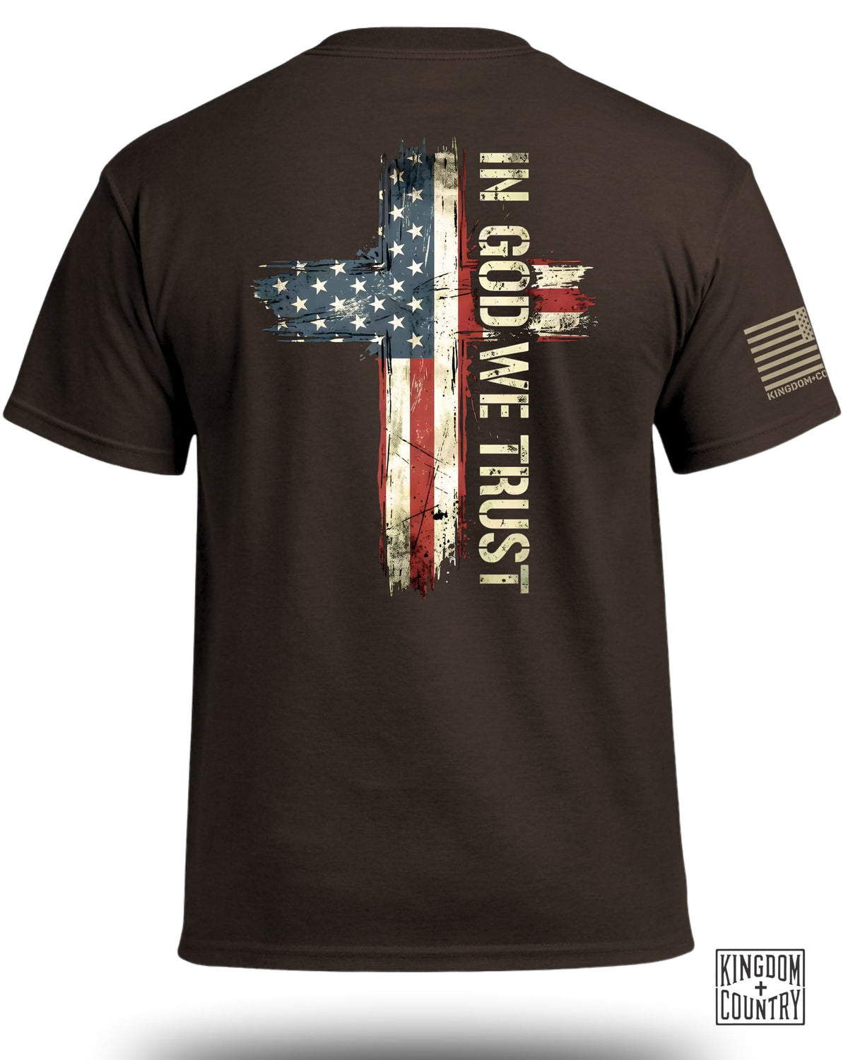 In God We Trust Distressed Flag T-Shirt