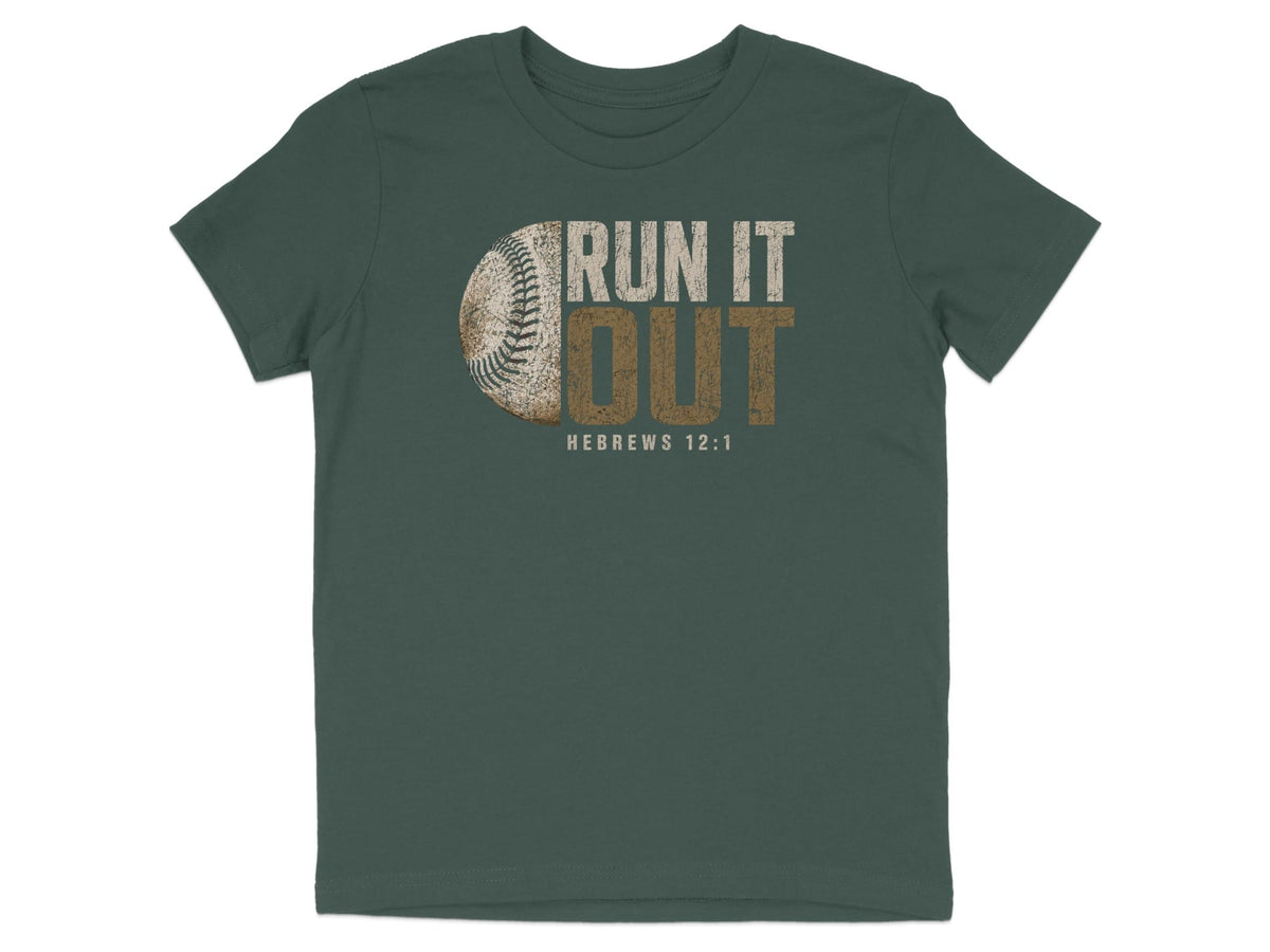 Run It Out Baseball Youth T-Shirt