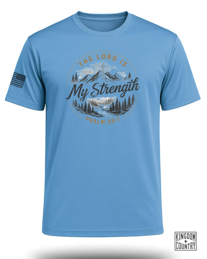 Lord Is My Strength Mountain Performance Shirt