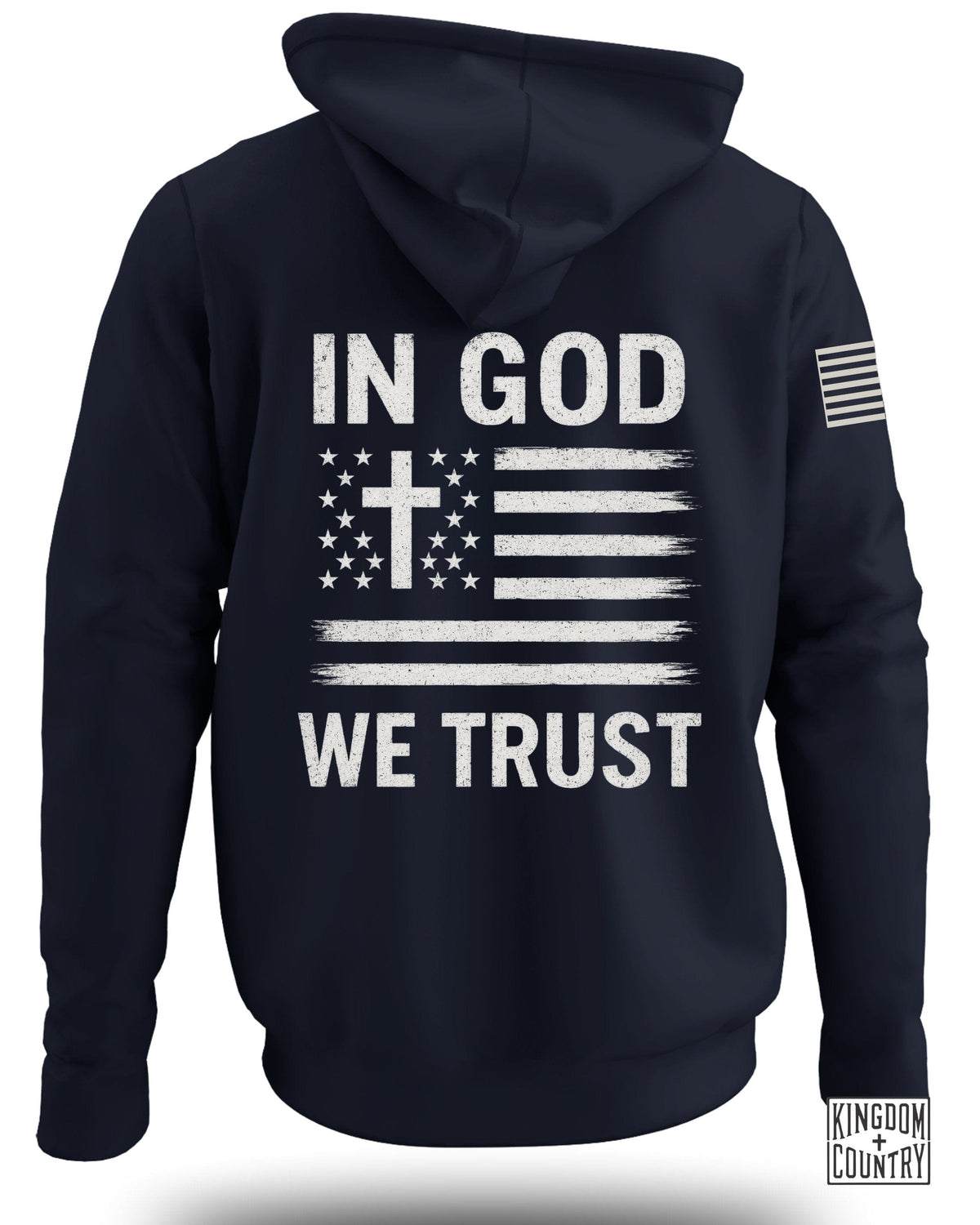 In God We Trust American Flag Hoodie