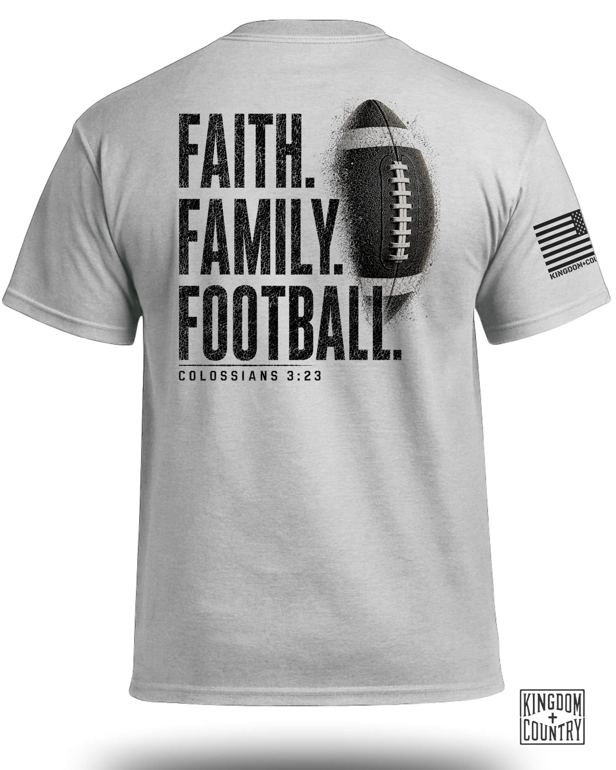 Faith Family Football T-Shirt