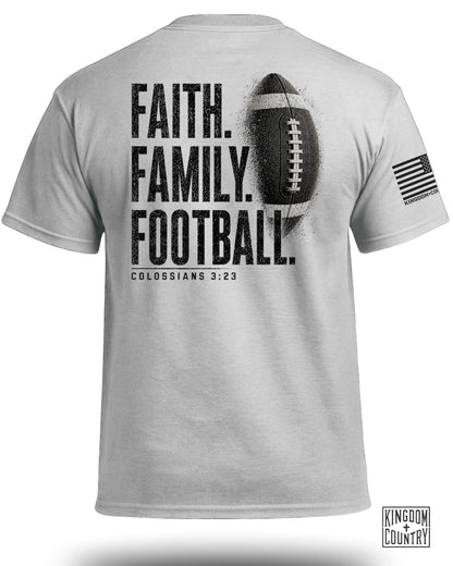 Faith Family Football T-Shirt
