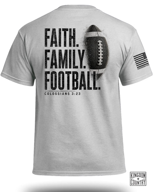 Faith Family Football T-Shirt