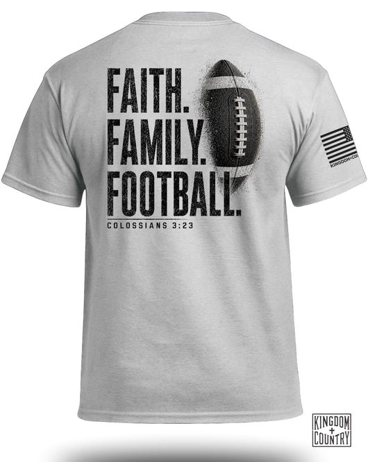 Faith Family Football T-Shirt
