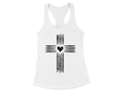 Heart Cross Racerback Tank