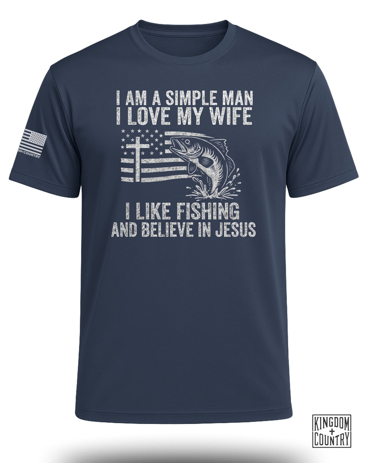 Simple Man Fishing & Faith Performance Shirt