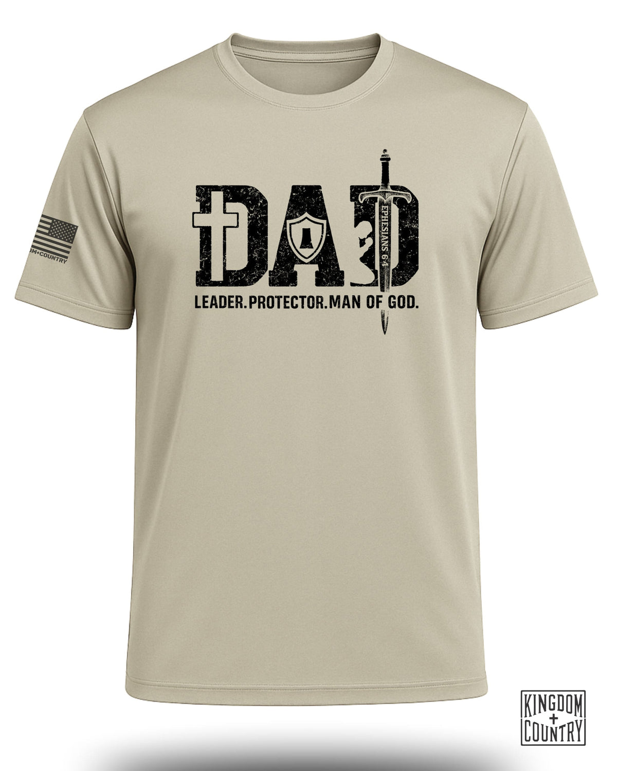 Dad: Leader, Protector, Man of God Performance Shirt