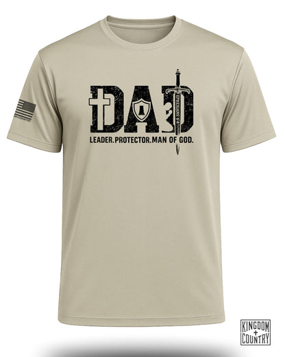 Dad: Leader, Protector, Man of God Performance Shirt