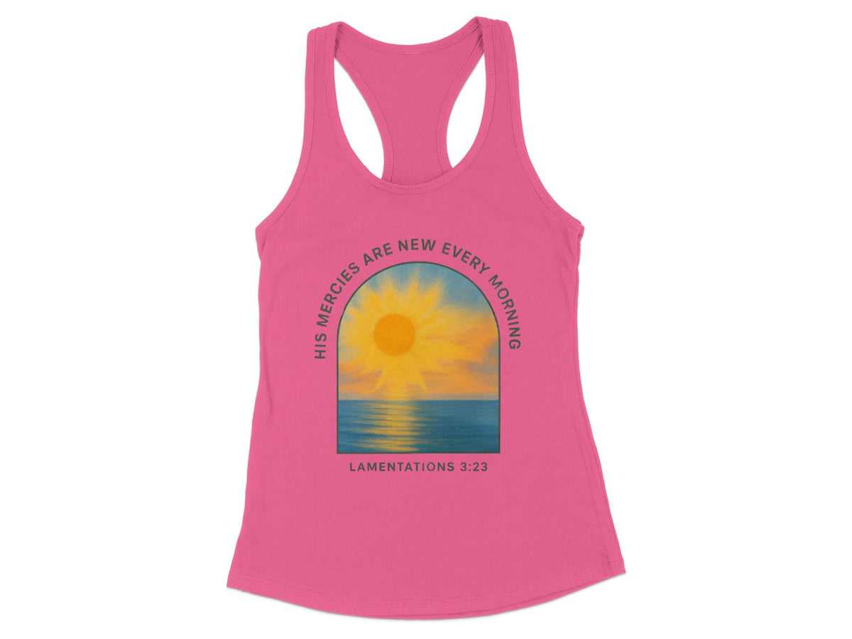 His Mercies Are New Racerback Tank Top