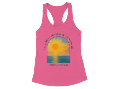 His Mercies Are New Racerback Tank Top