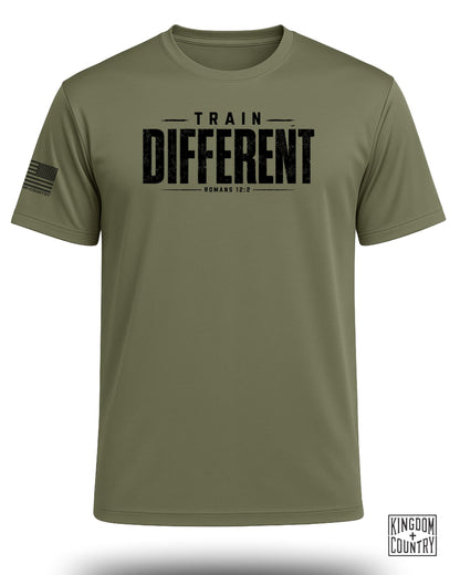 Train Different Romans 12:2 Performance Shirt