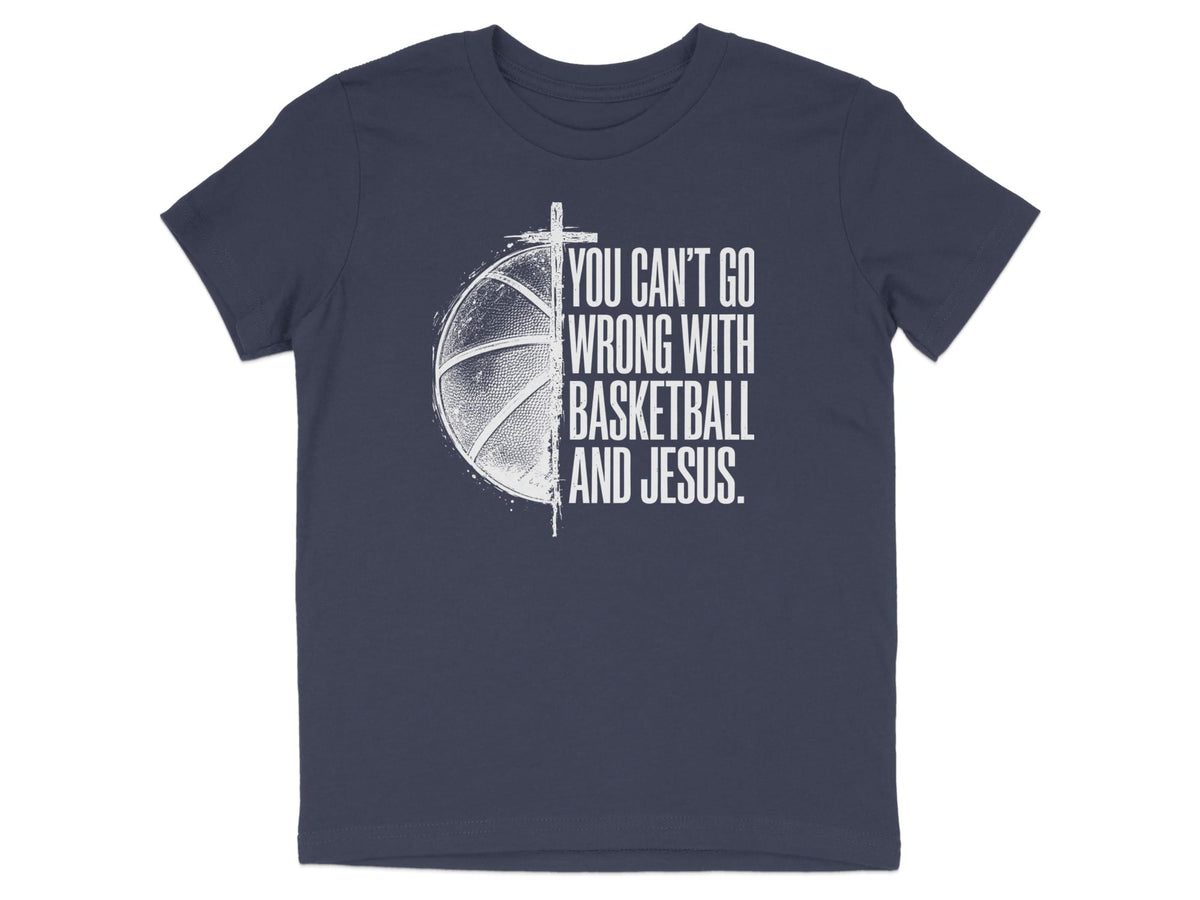 Basketball And Jesus Youth T-Shirt