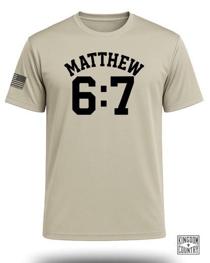 Matthew 6:7 Performance Shirt