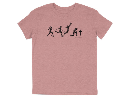 Girls Soccer Faith Journey Youth T-Shirt