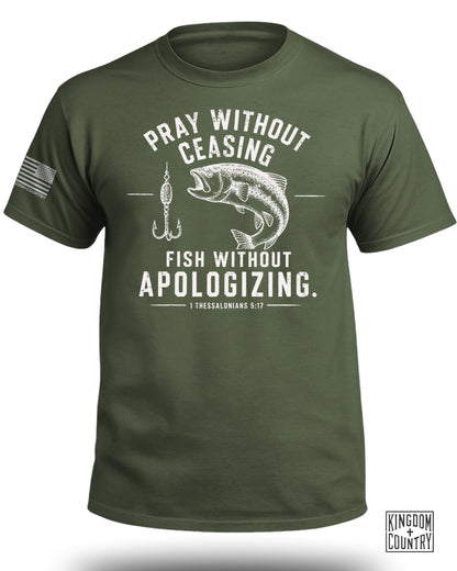 Pray Without Ceasing Fisherman T-Shirt