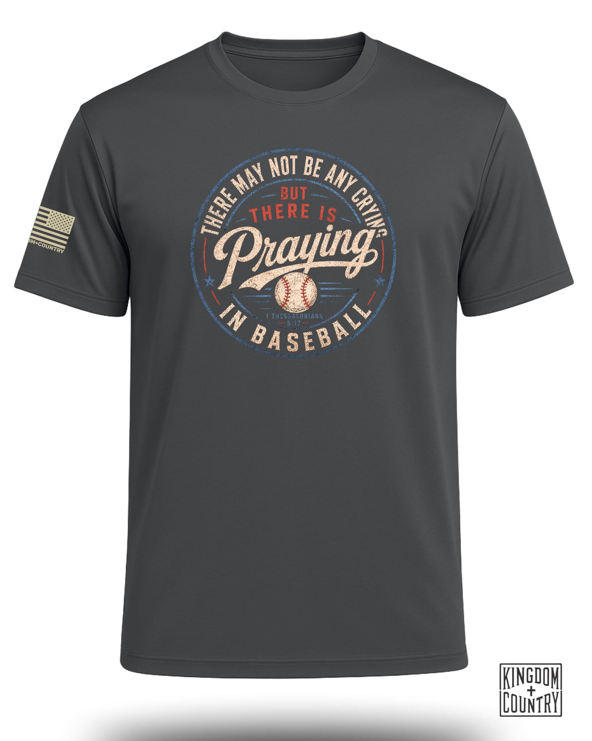 Praying in Baseball Performance Shirt